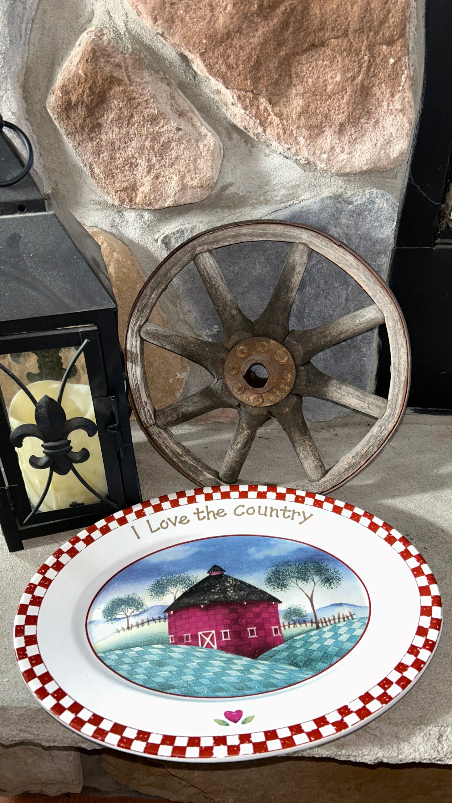 I love the Country! Dish Platter ( Locals Only pick up) No Shipping! Thank you