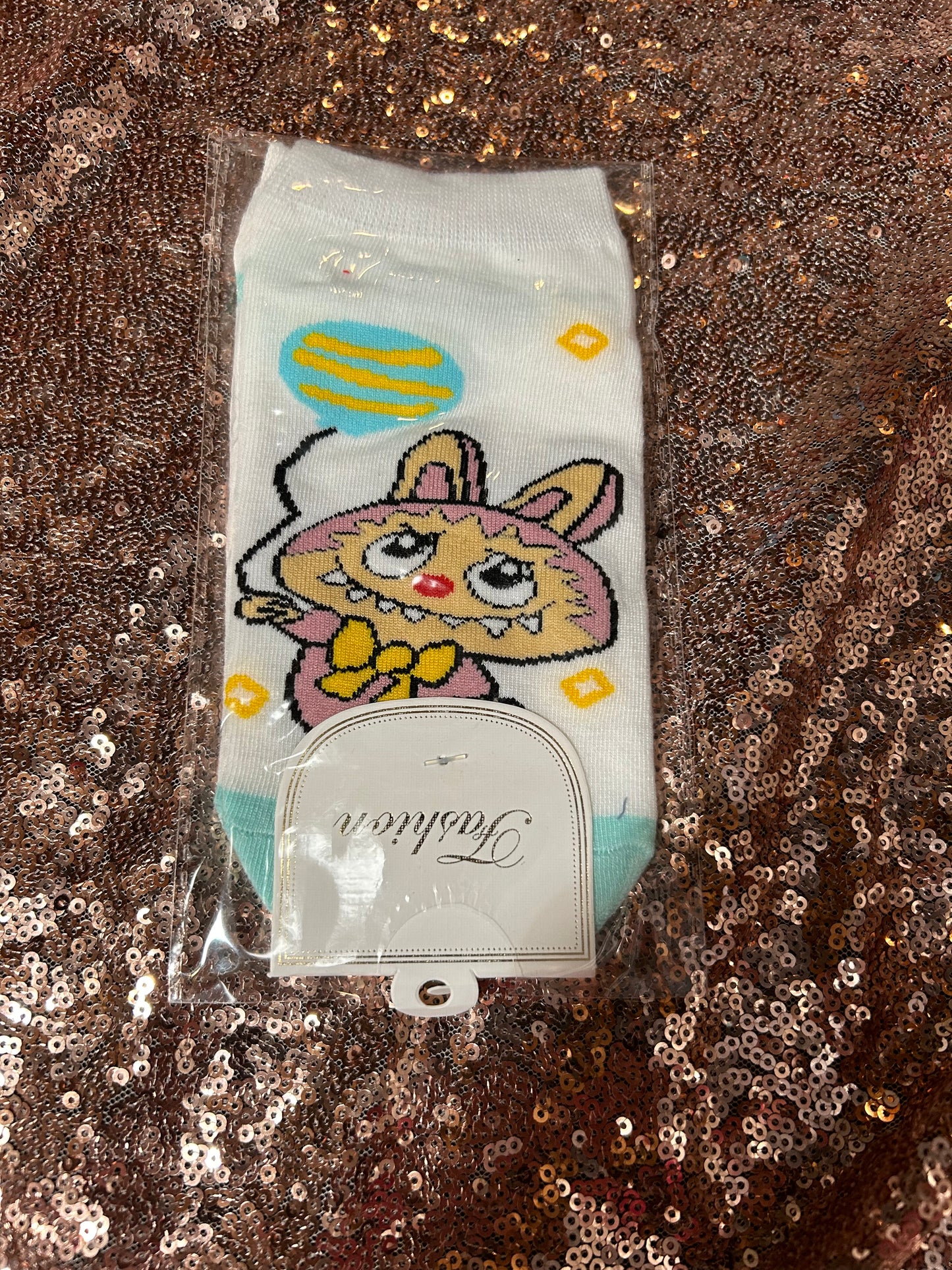 Youth-Adult Labubu Socks onesize fits most