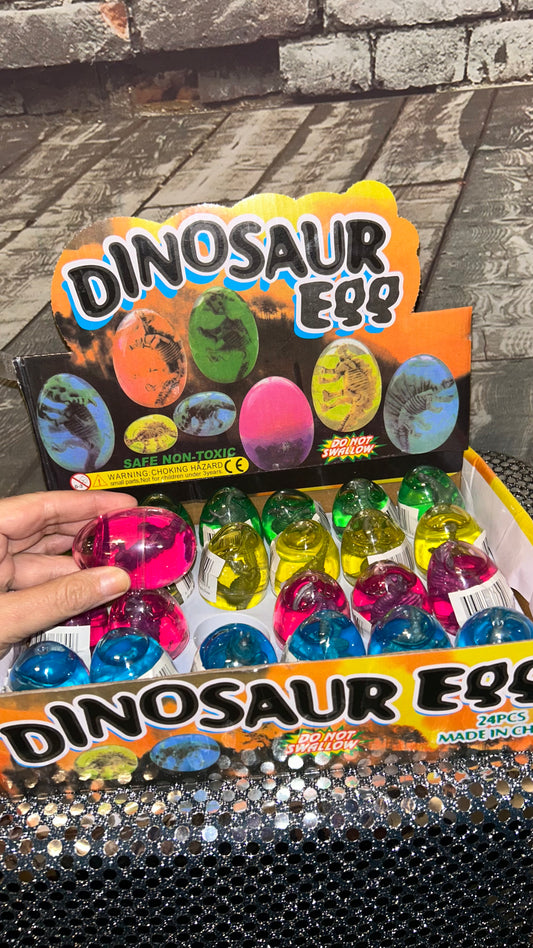 Dino egg putty with Dinosaur inside Pink Color