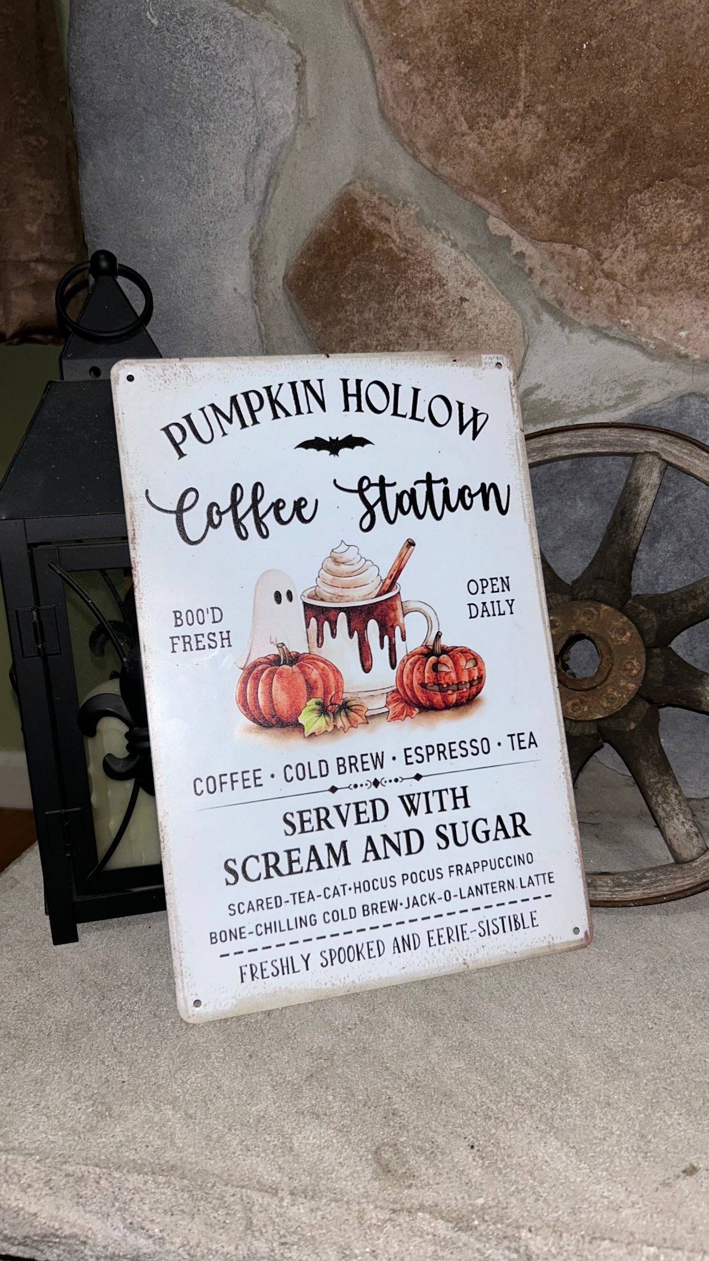 Metal Decor tin Sign 12x8