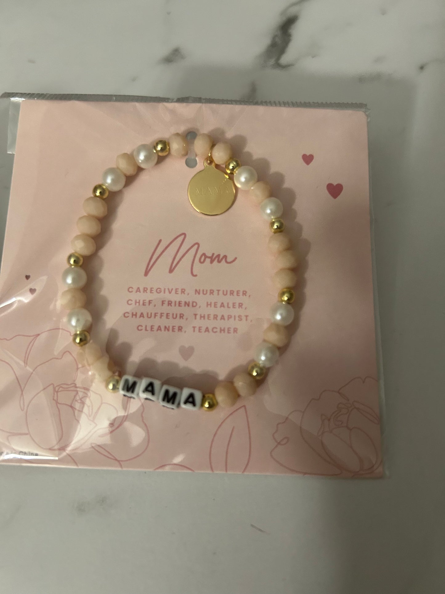 Womens Mama Stretch Bracelet