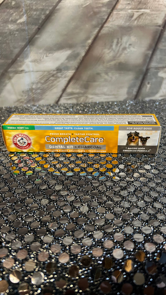 Dog dental care kit toothpaste and tooth brush