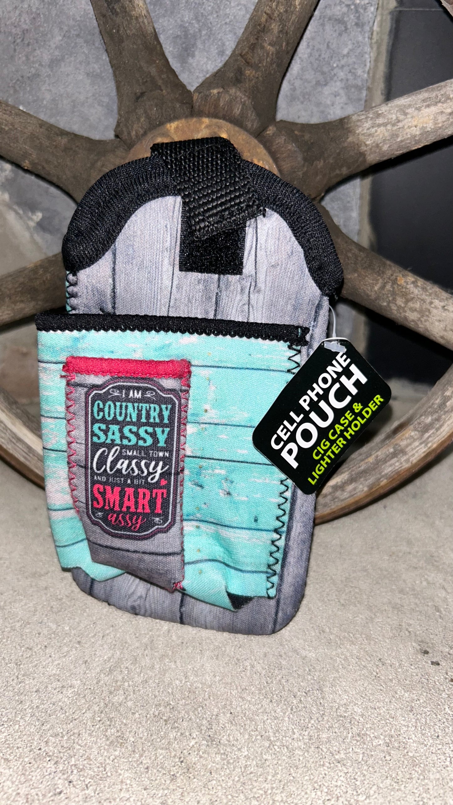 Cell phone pouch - Cigarette case and lighter holder