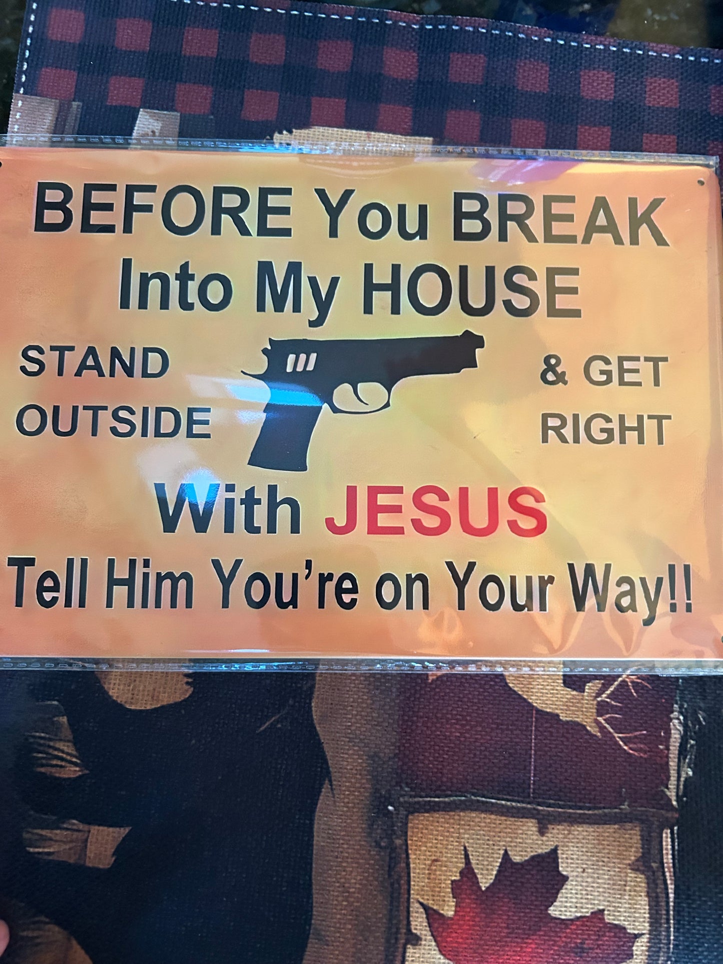 Metal Decor tin sign 8x12