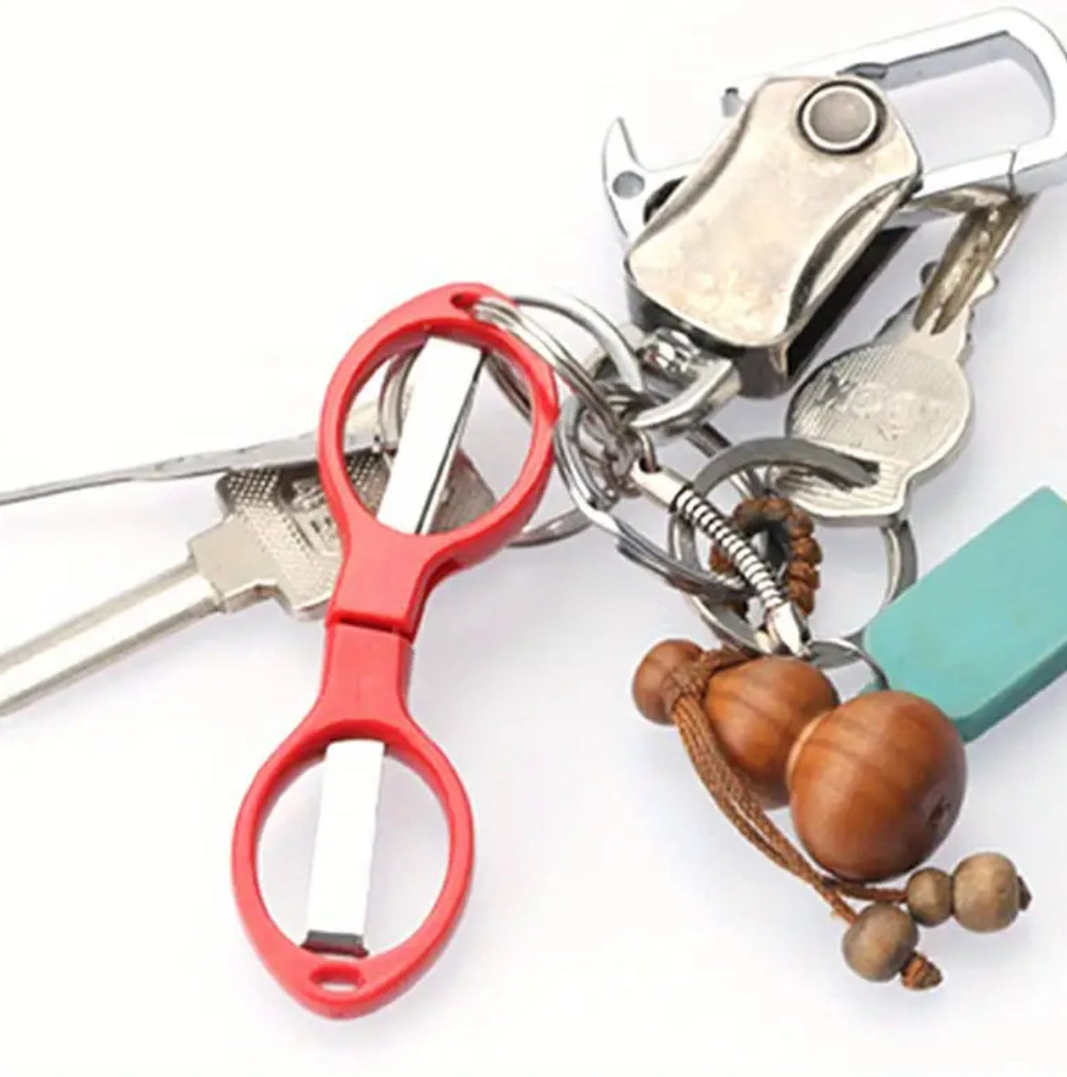 Compact foldable Scissors great for Purses or Bags and Keychains Color (Green)