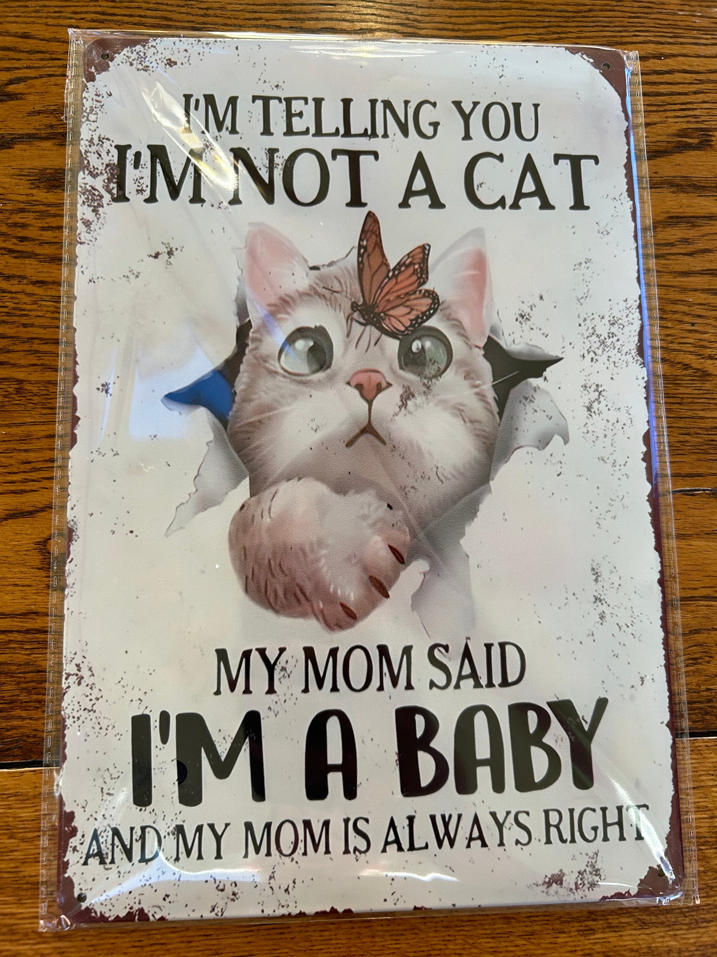 Metal Tin Decor Sign 8x12