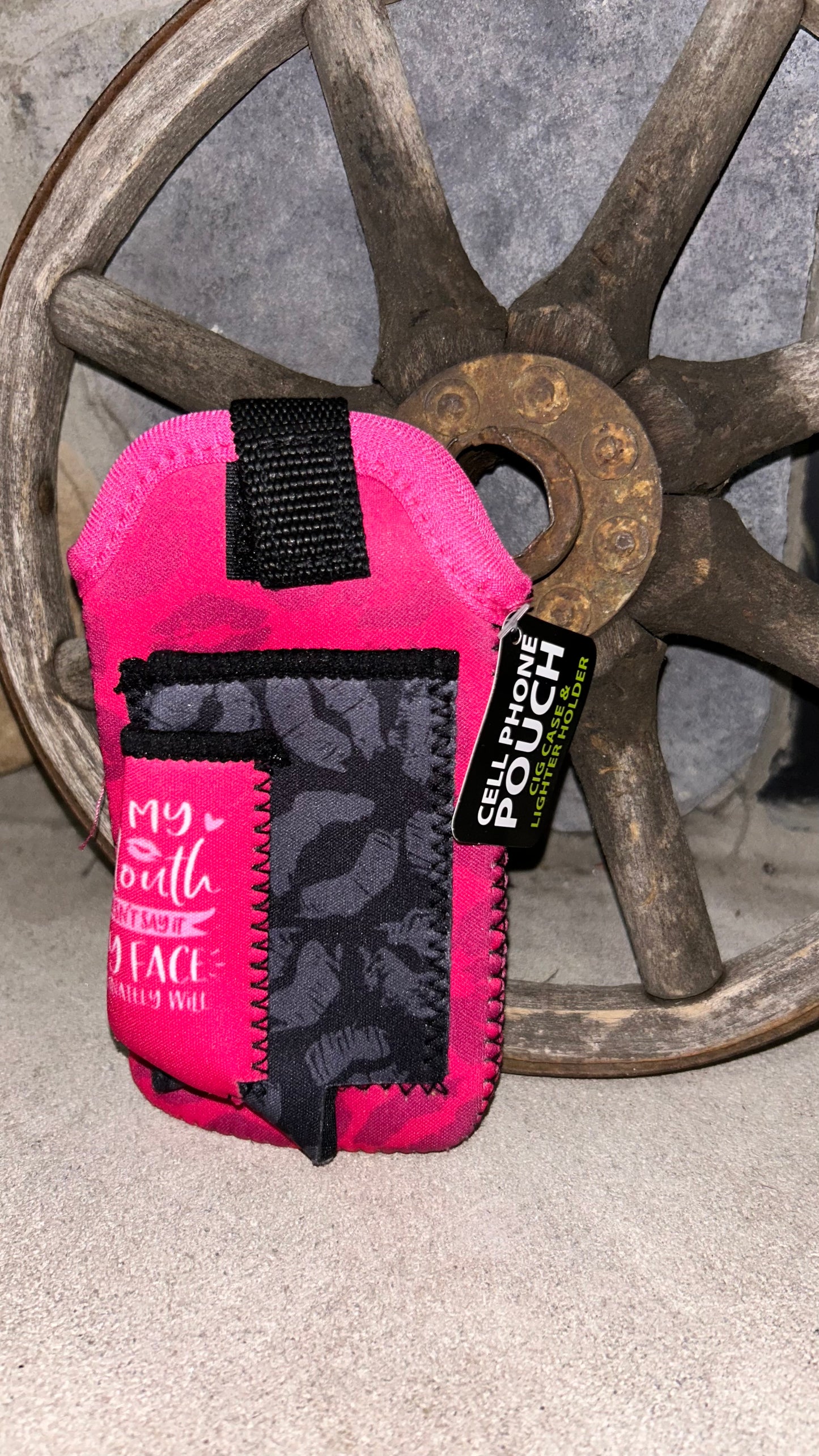 Cell phone pouch - Cigarette case and lighter holder