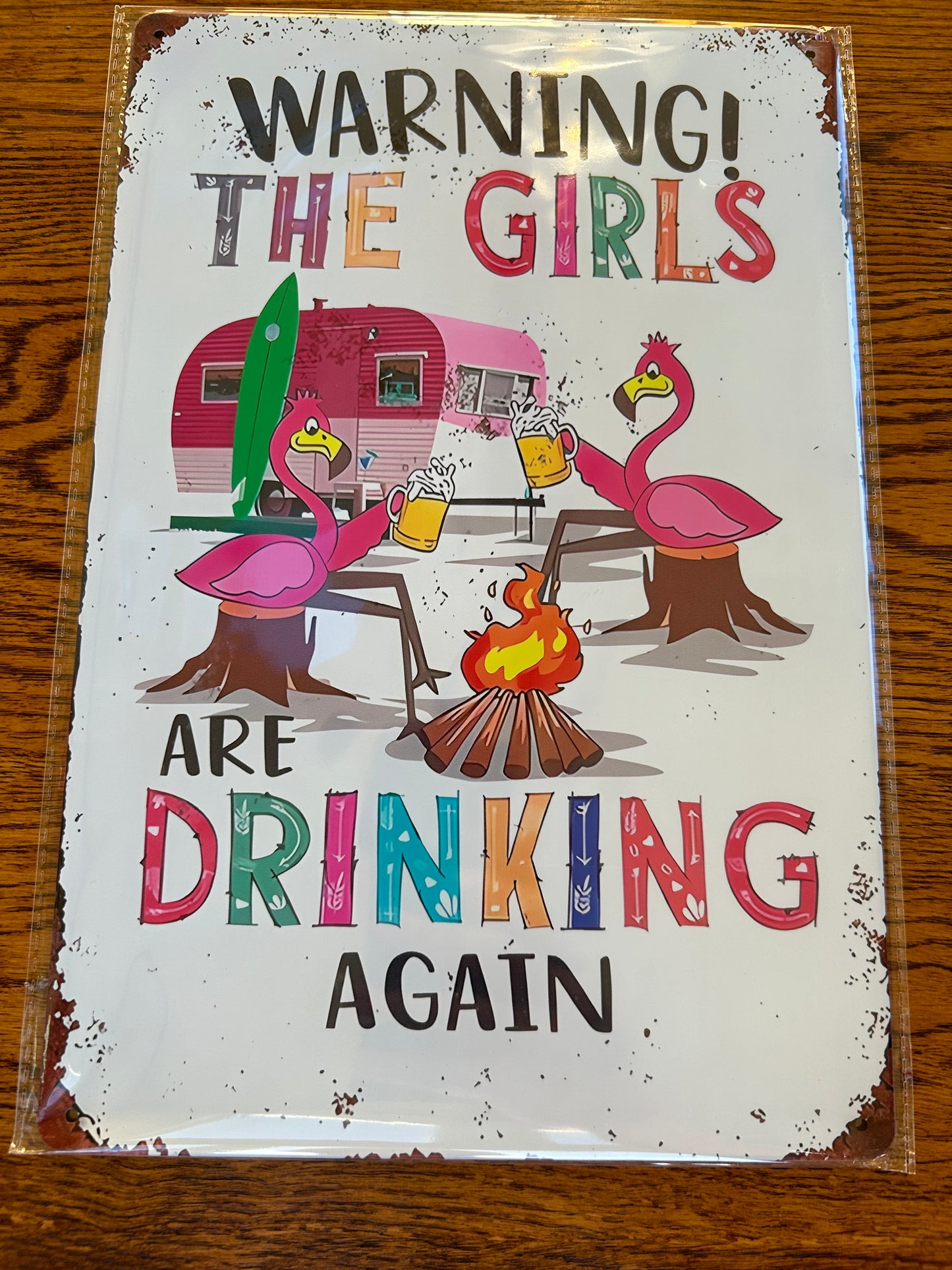 Metal Tin Decor Sign 8x12