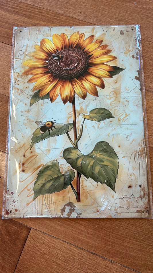 Metal Tin Decor Sign 8x12