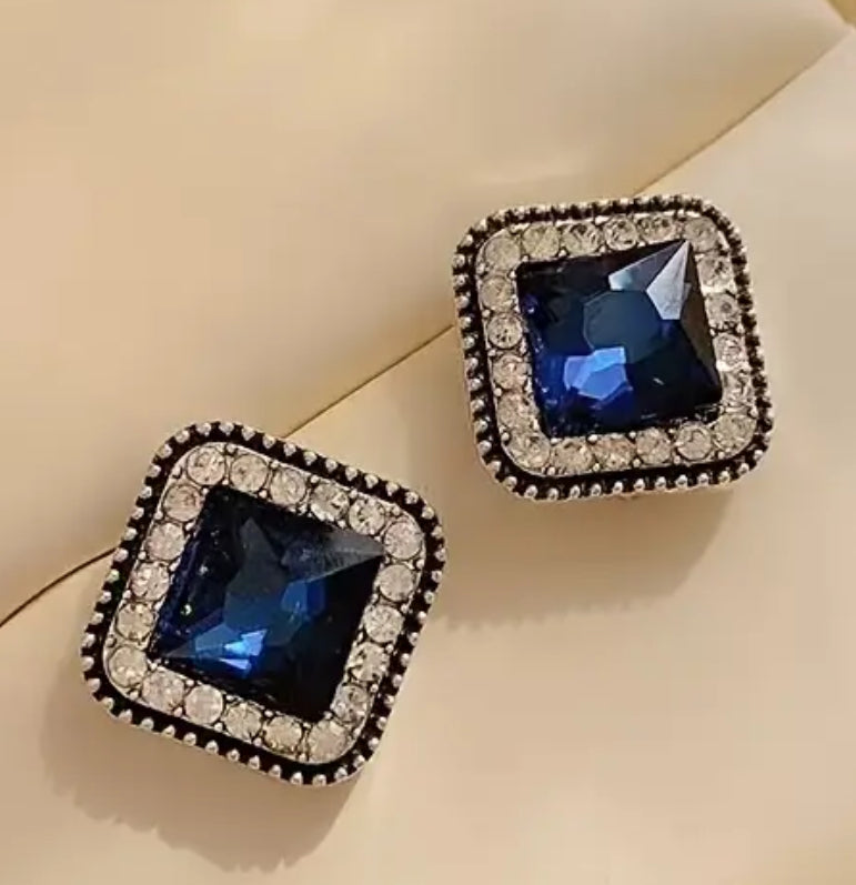 Womens Beautiful Blue Fashion Earrings