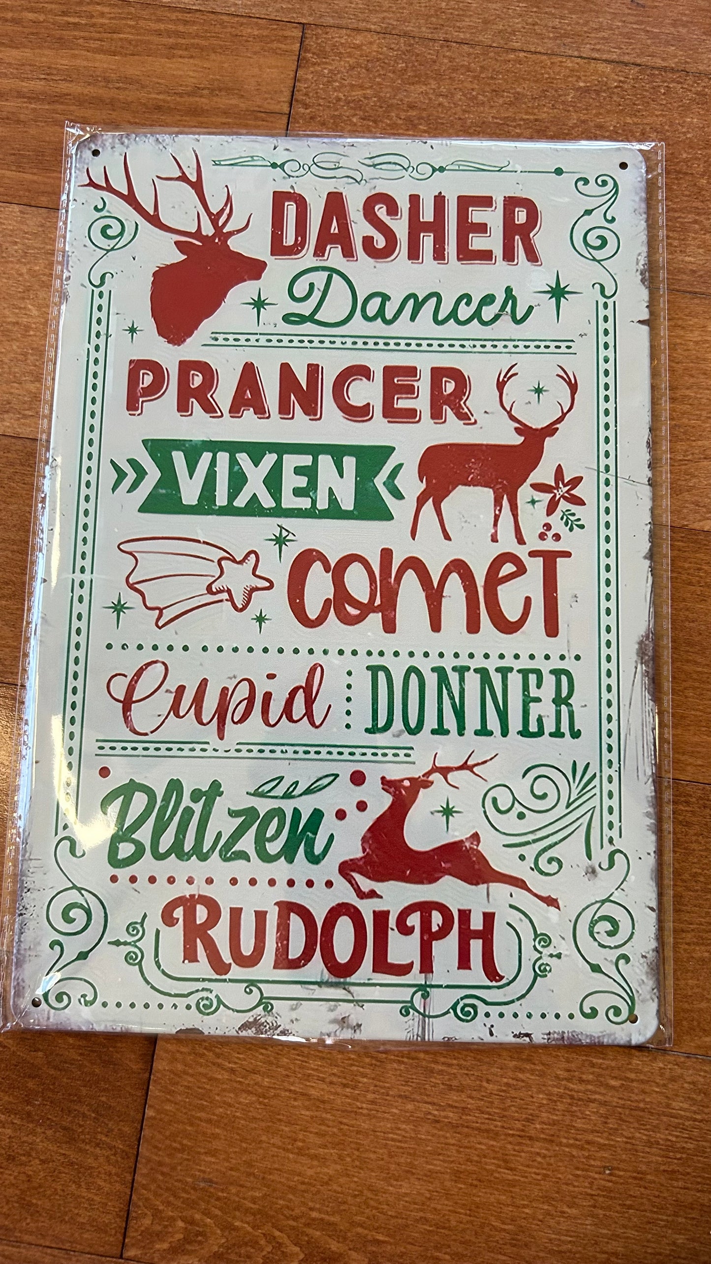 Metal Tin Decor Sign 8x12