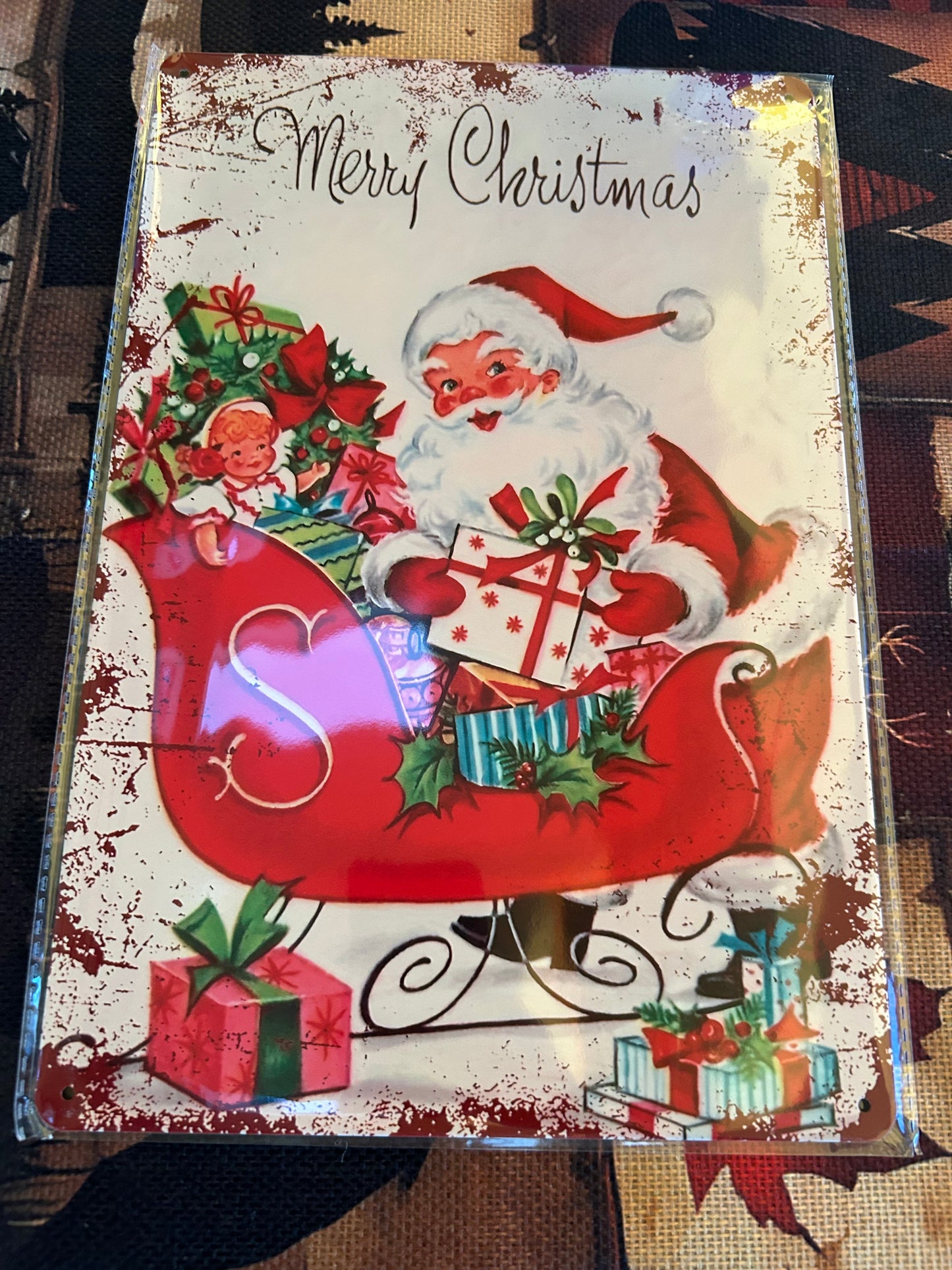 Metal Decor tin sign 8x12