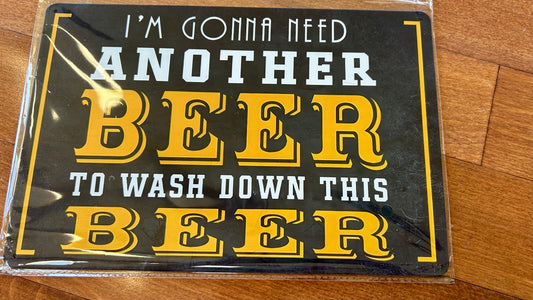 Metal Tin Decor Sign 8x12