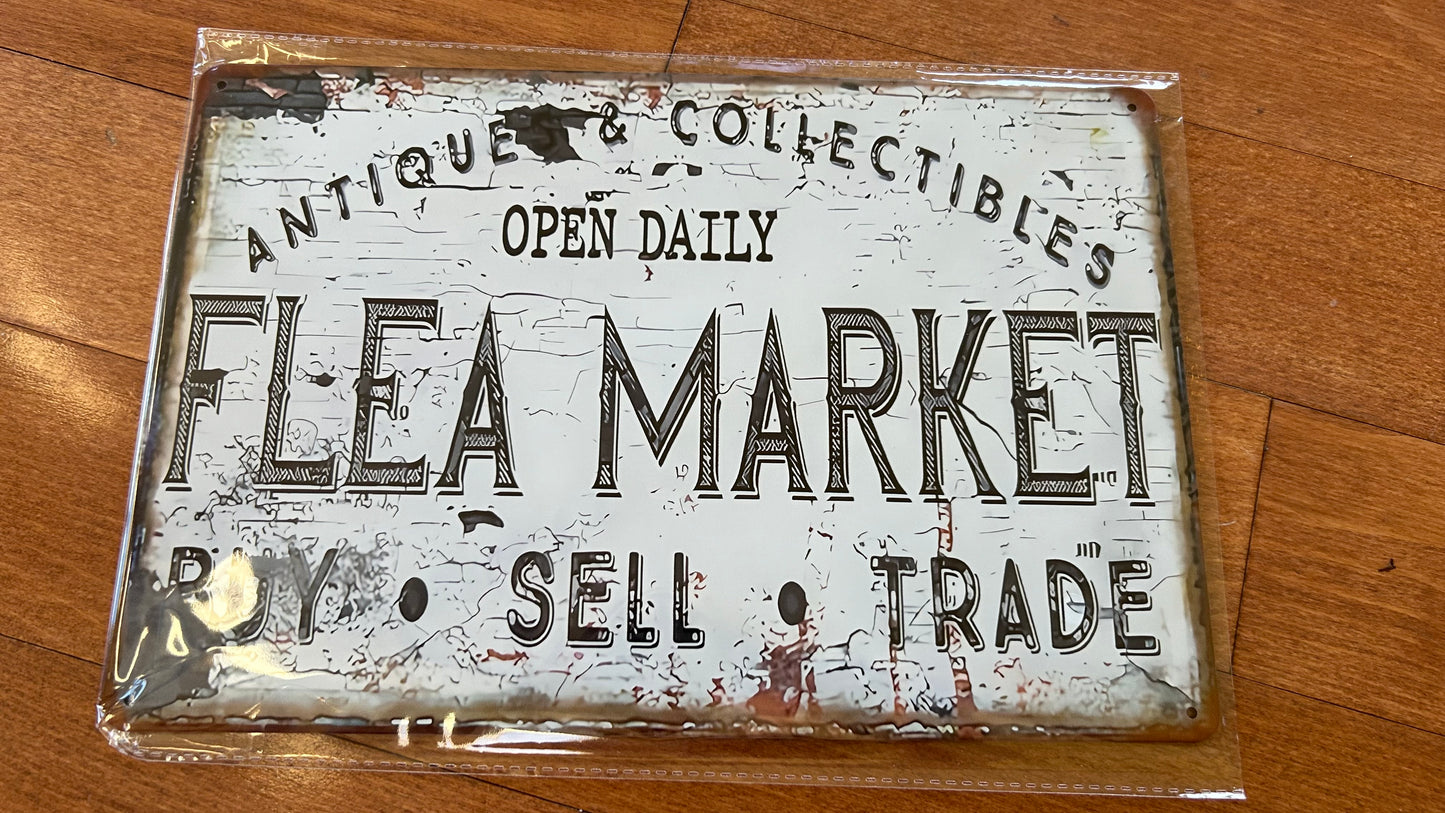 Metal Tin Decor Sign 8x12