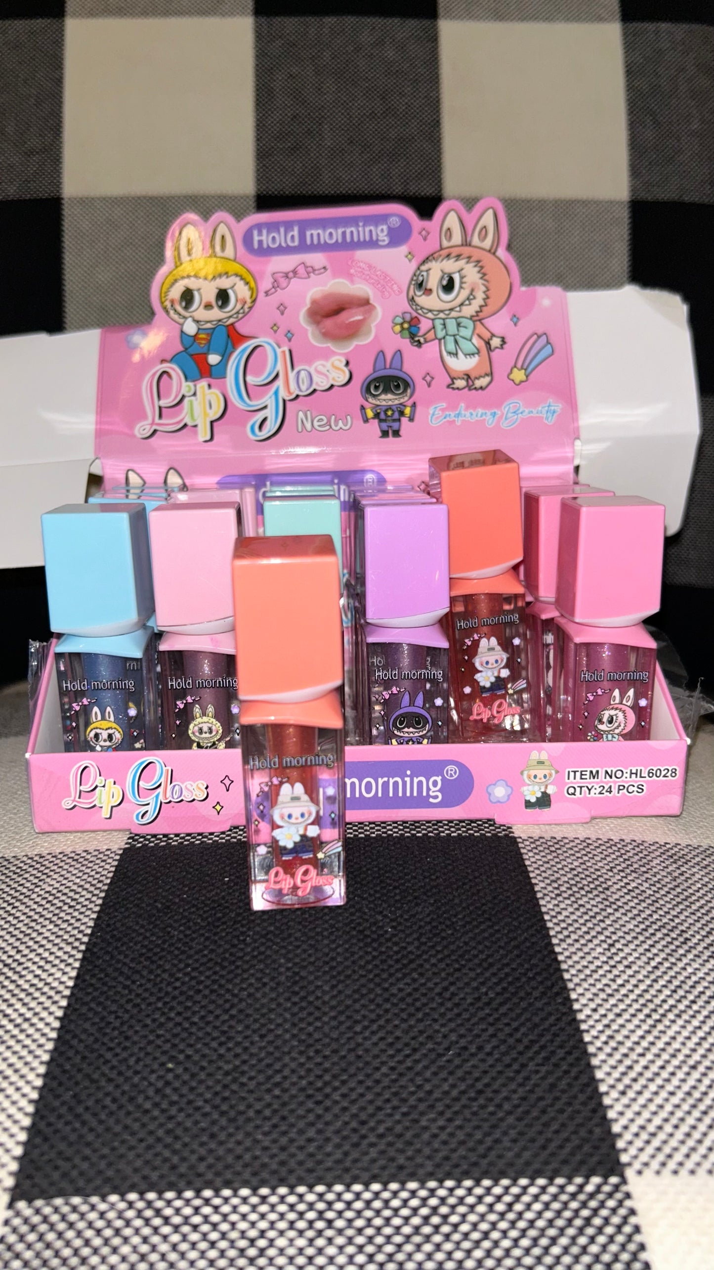 Labubu Lip Gloss (Coral Lid)