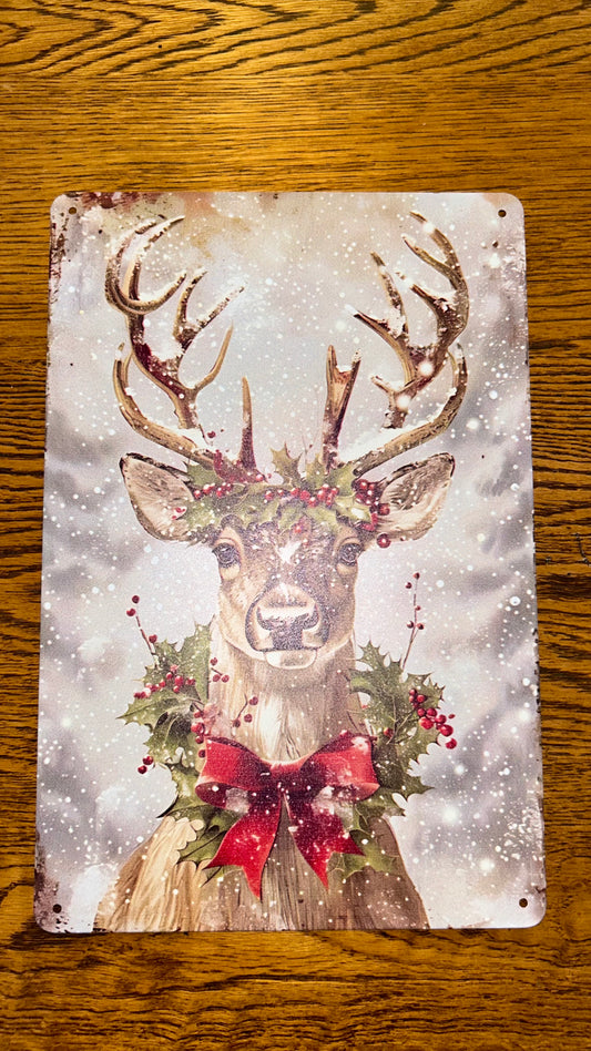 Metal Tin Decor Sign 8x12