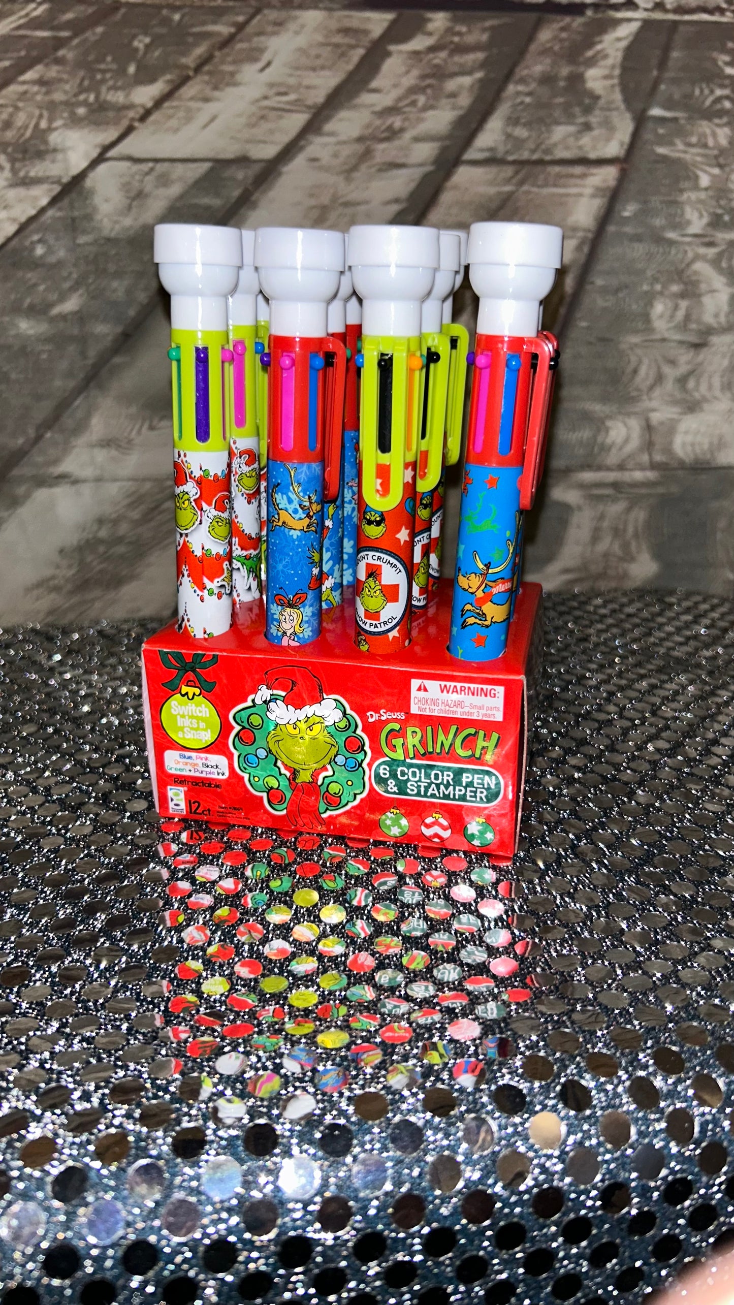 Random 6 Color Pen and Stamper Each