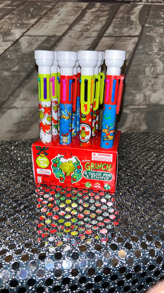 Random 6 Color Pen and Stamper Each