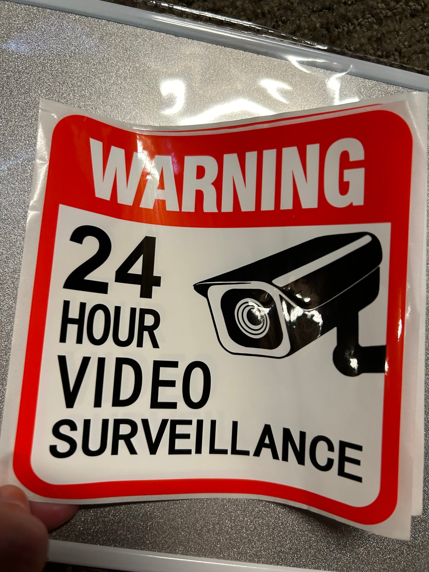 Security decals you get 2 of them in set