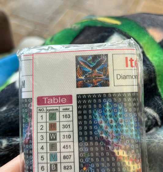 New in package Diamond Art kits 7.87x7.87 Trucker - eagle