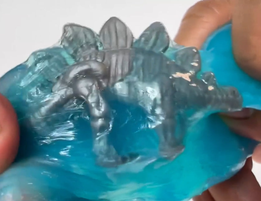 Dino egg putty with Dinosaur inside Green Color