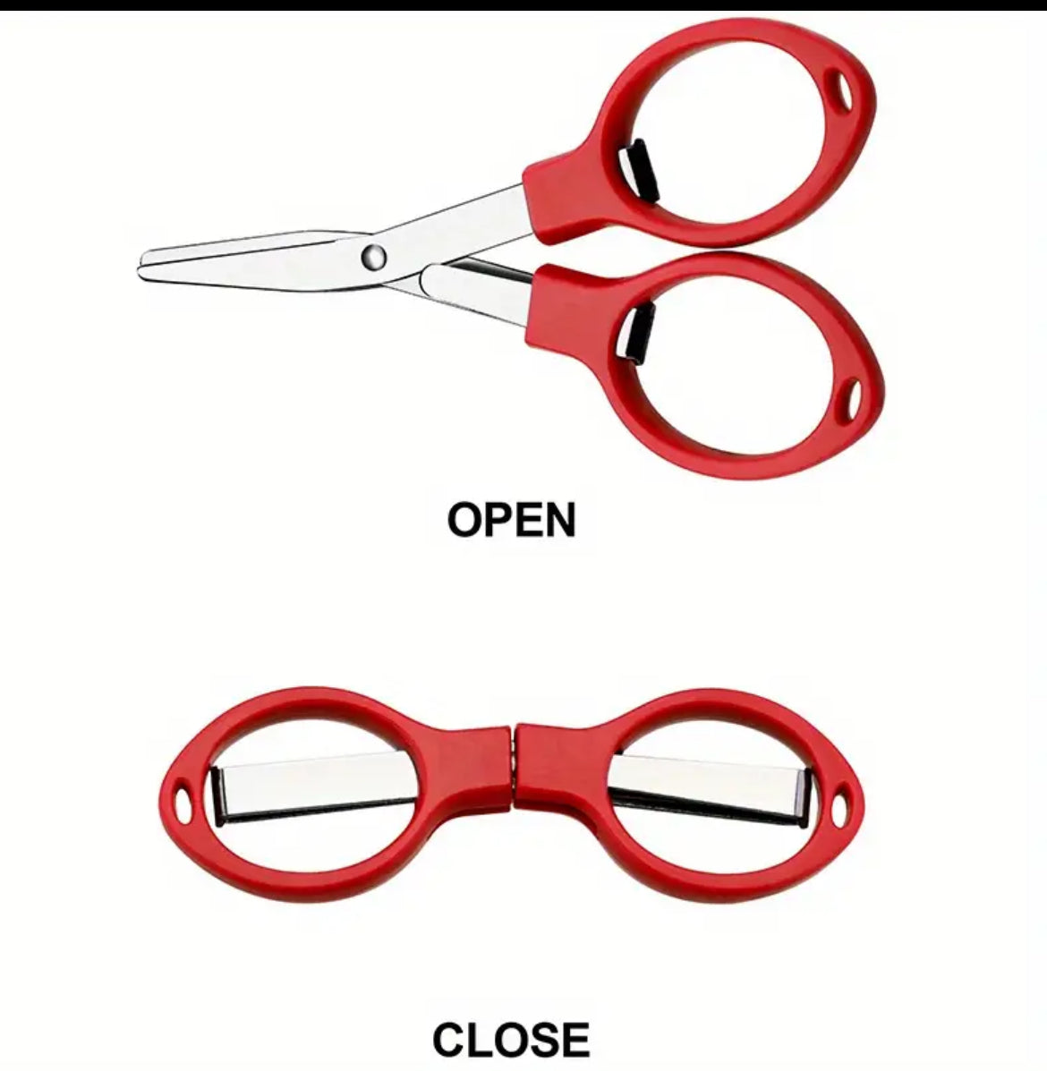 Compact foldable Scissors great for Purses or Bags and Keychains Color (Green)