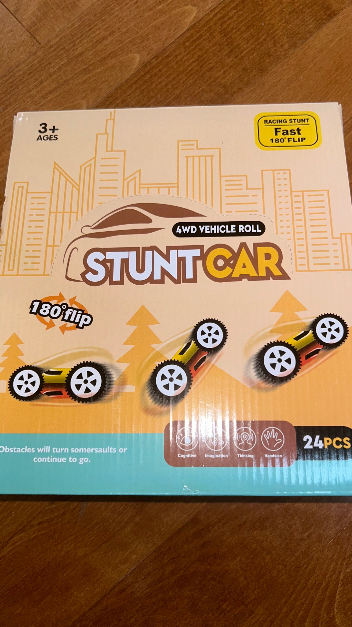 Labubu Stunt Car Vehicle Roll 180’ Flip