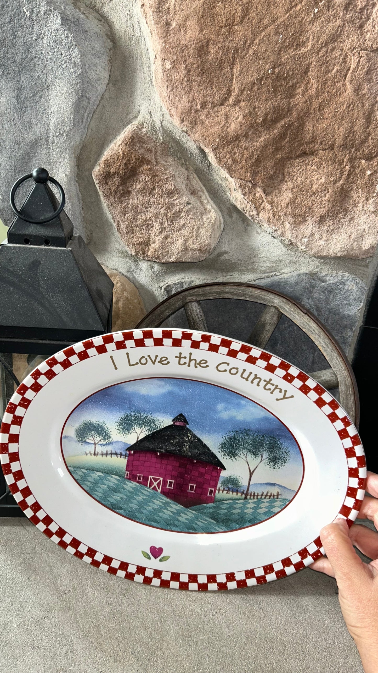 I love the Country! Dish Platter ( Locals Only pick up) No Shipping! Thank you