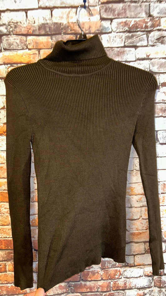 Women’s size medium fits like a small turtleneck soft and comfortable with stretch