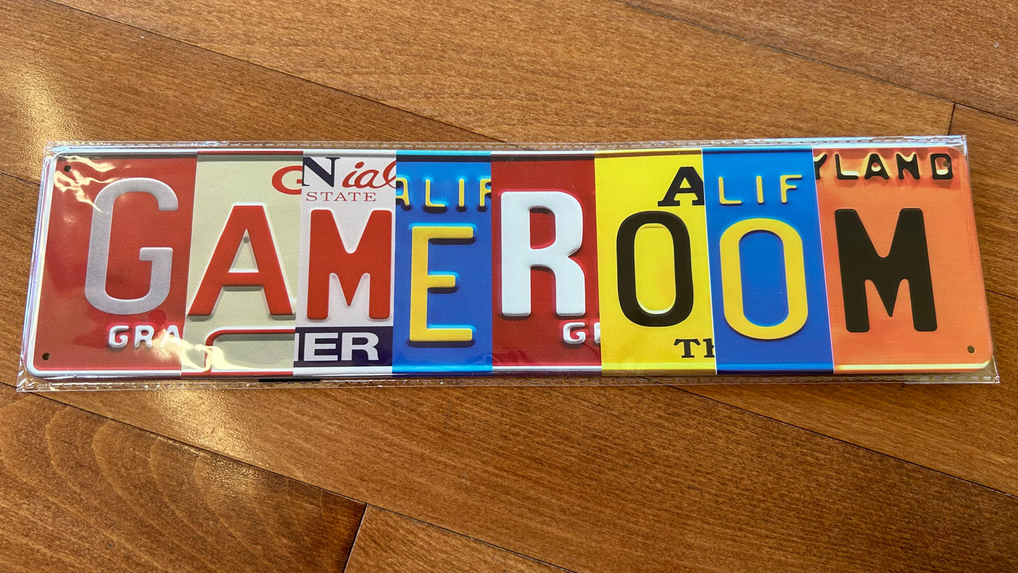 Metal Tin Decor Sign 8x12