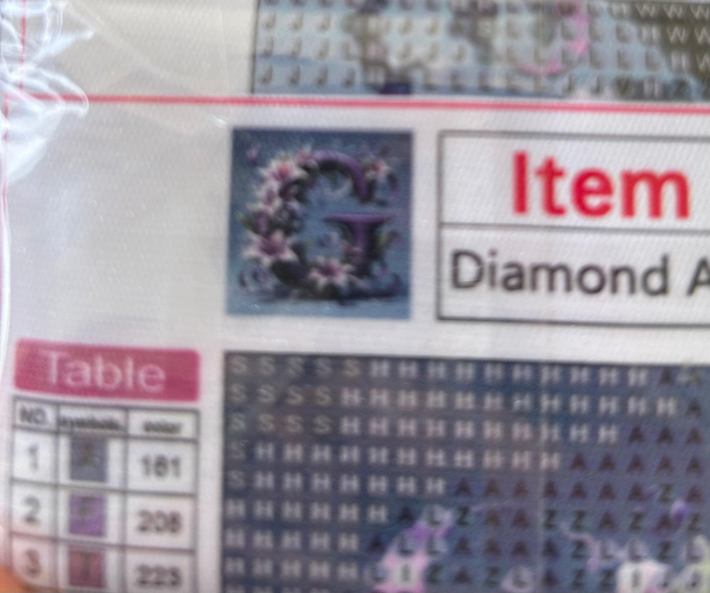 New in package Diamond Art kits 7.87x7.87 Letter G