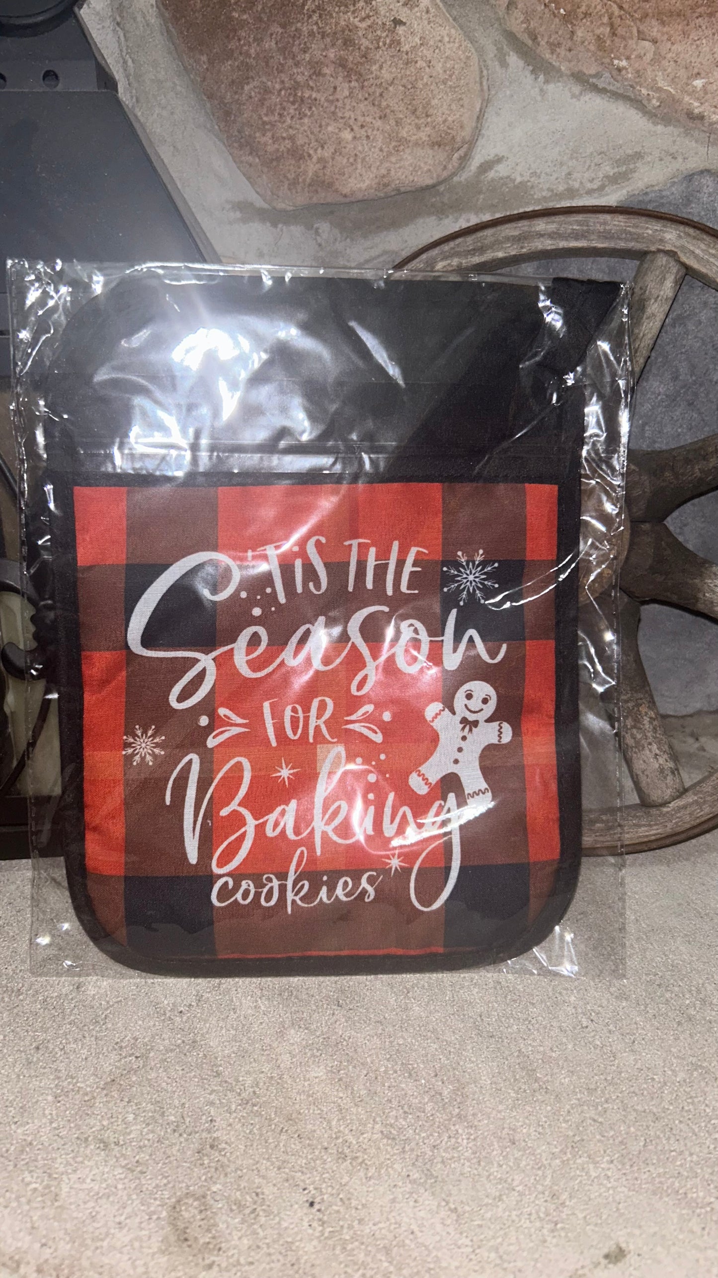 Individually Wrapped Holiday Hot Pad with Side Pocket