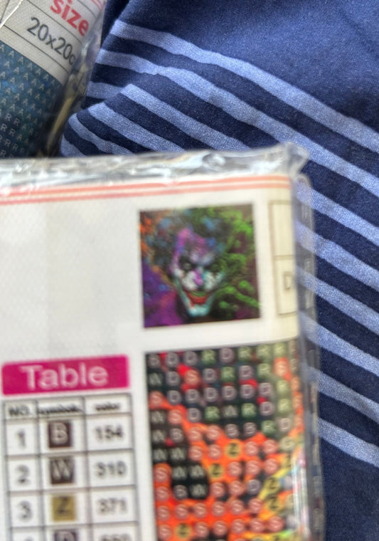 New in package Diamond Art kits 7.87x7.87 Joker
