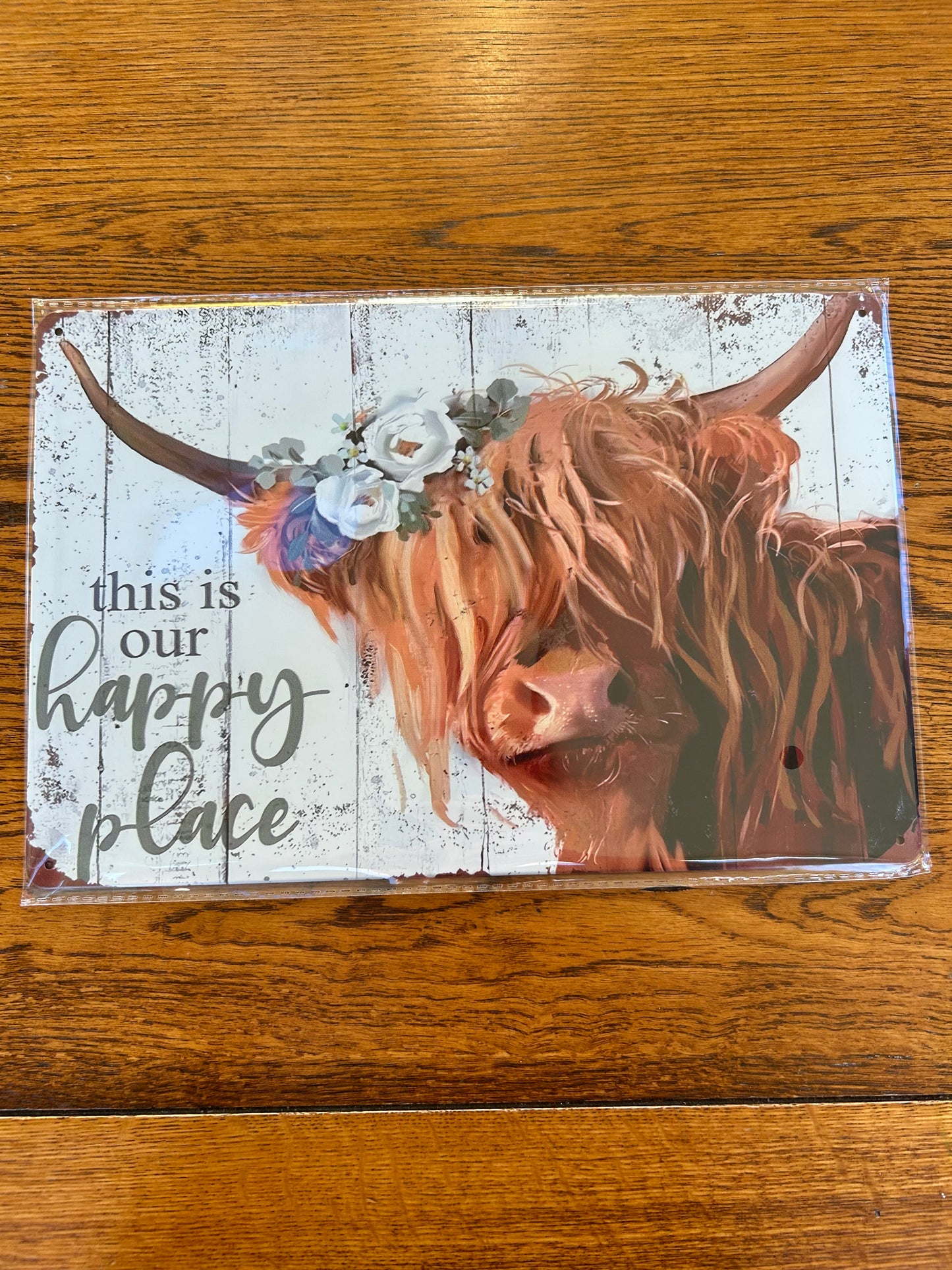 Metal Tin Decor Sign 8x12