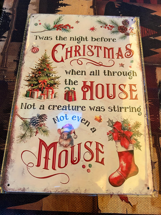 Metal Decor tin sign 8x12