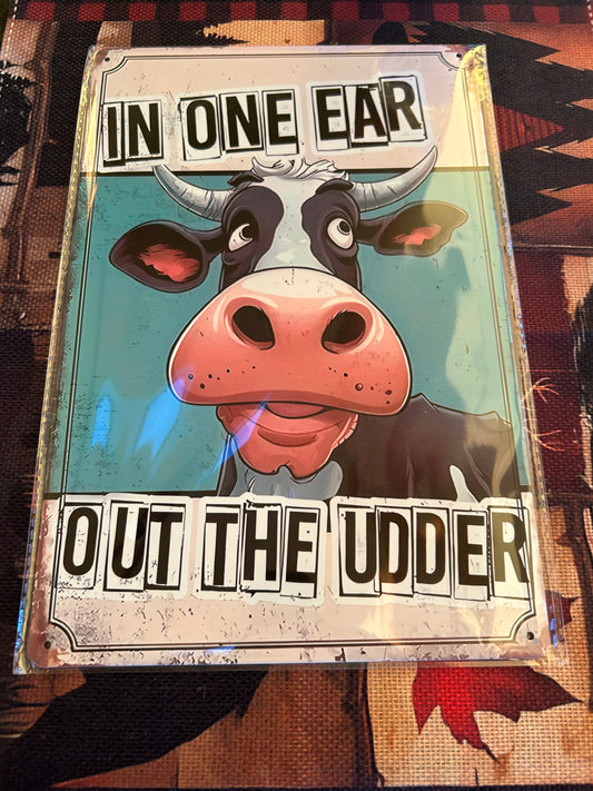 Metal Decor tin sign 8x12