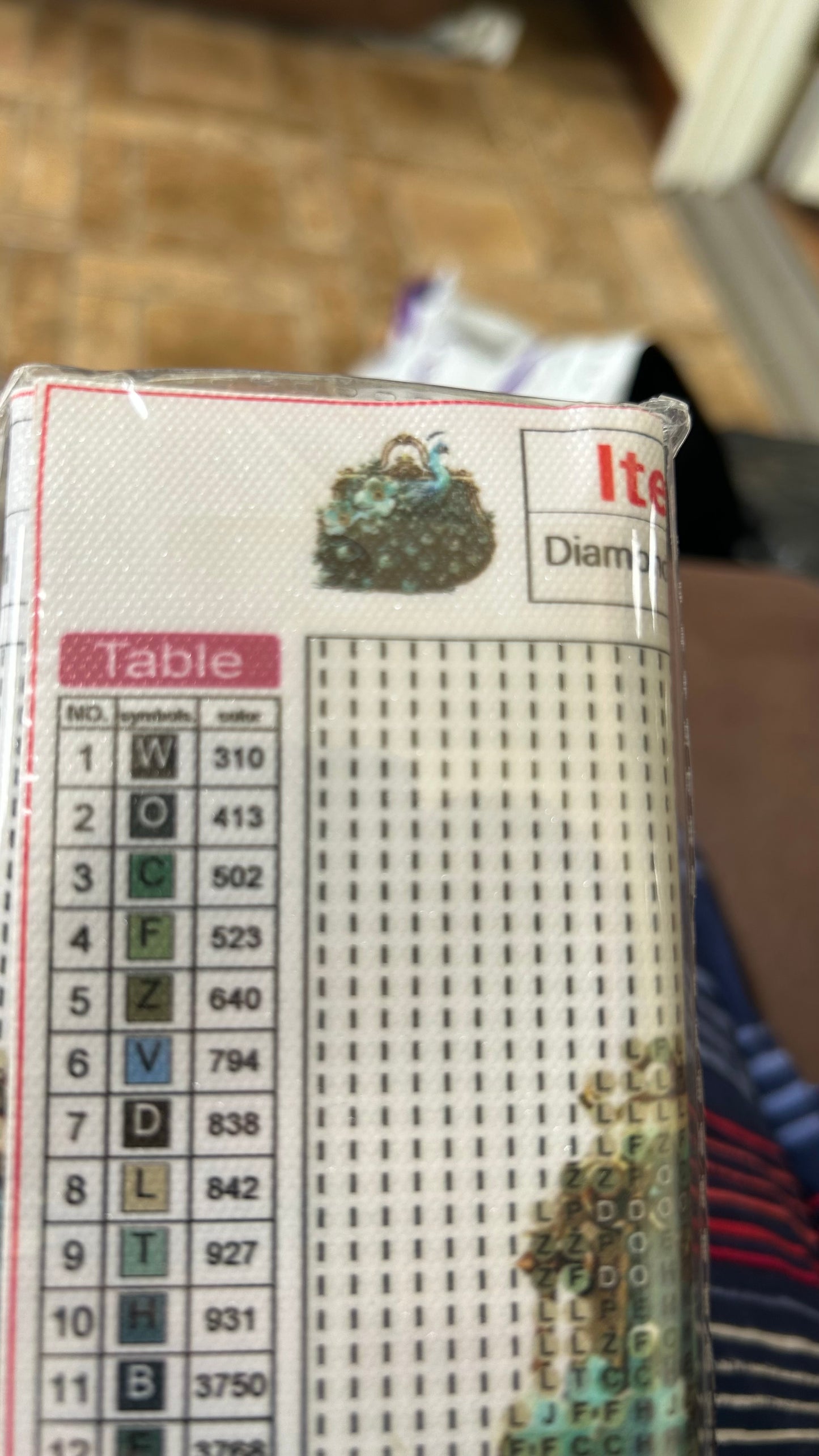 New in package Diamond Art kits 7.87x7.87 peacock