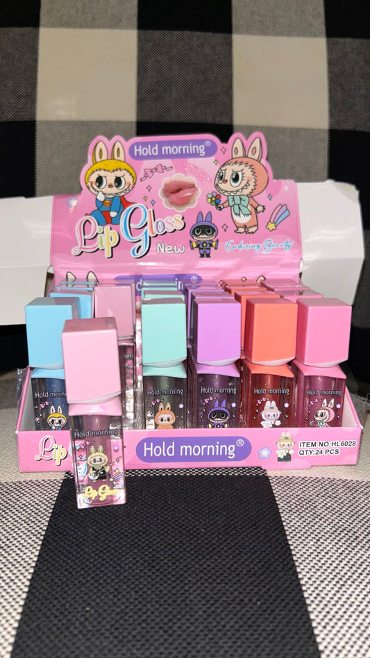 Labubu Lip Gloss (Light Pink  Lid)