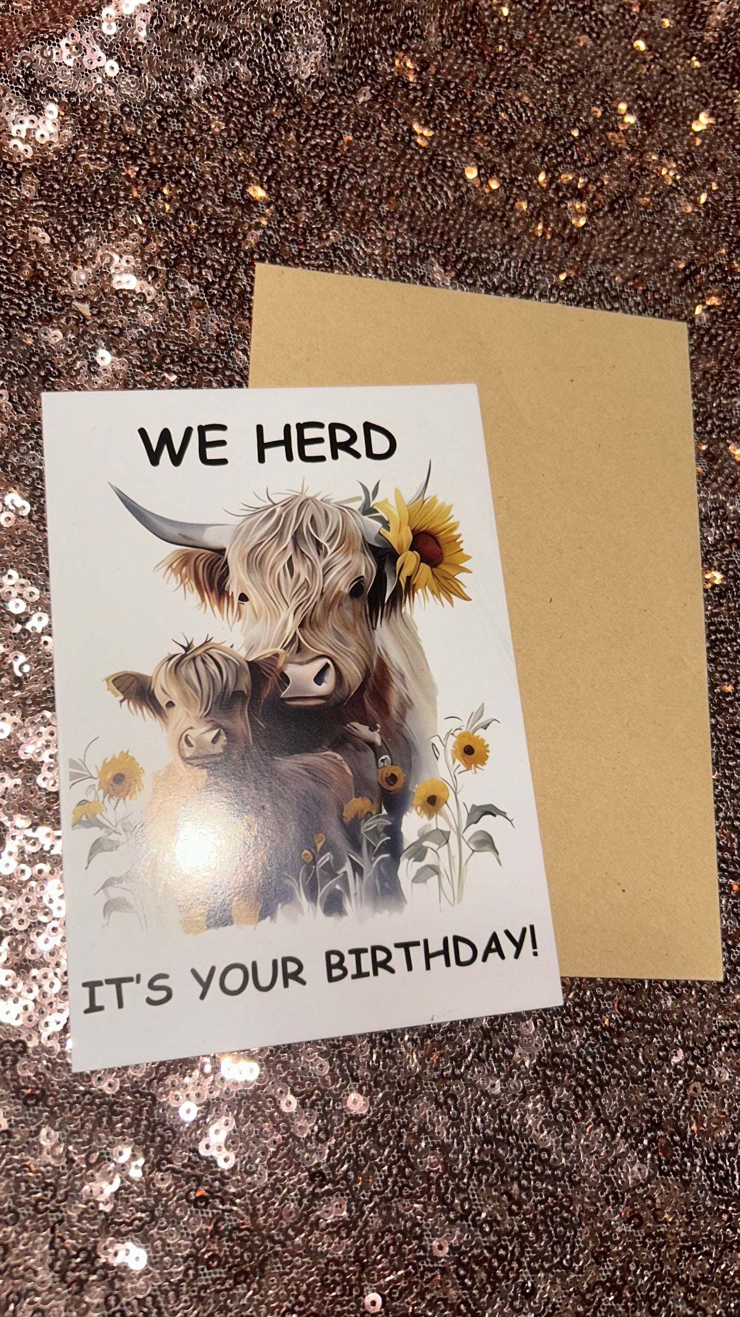 Birthday Card & Envelope