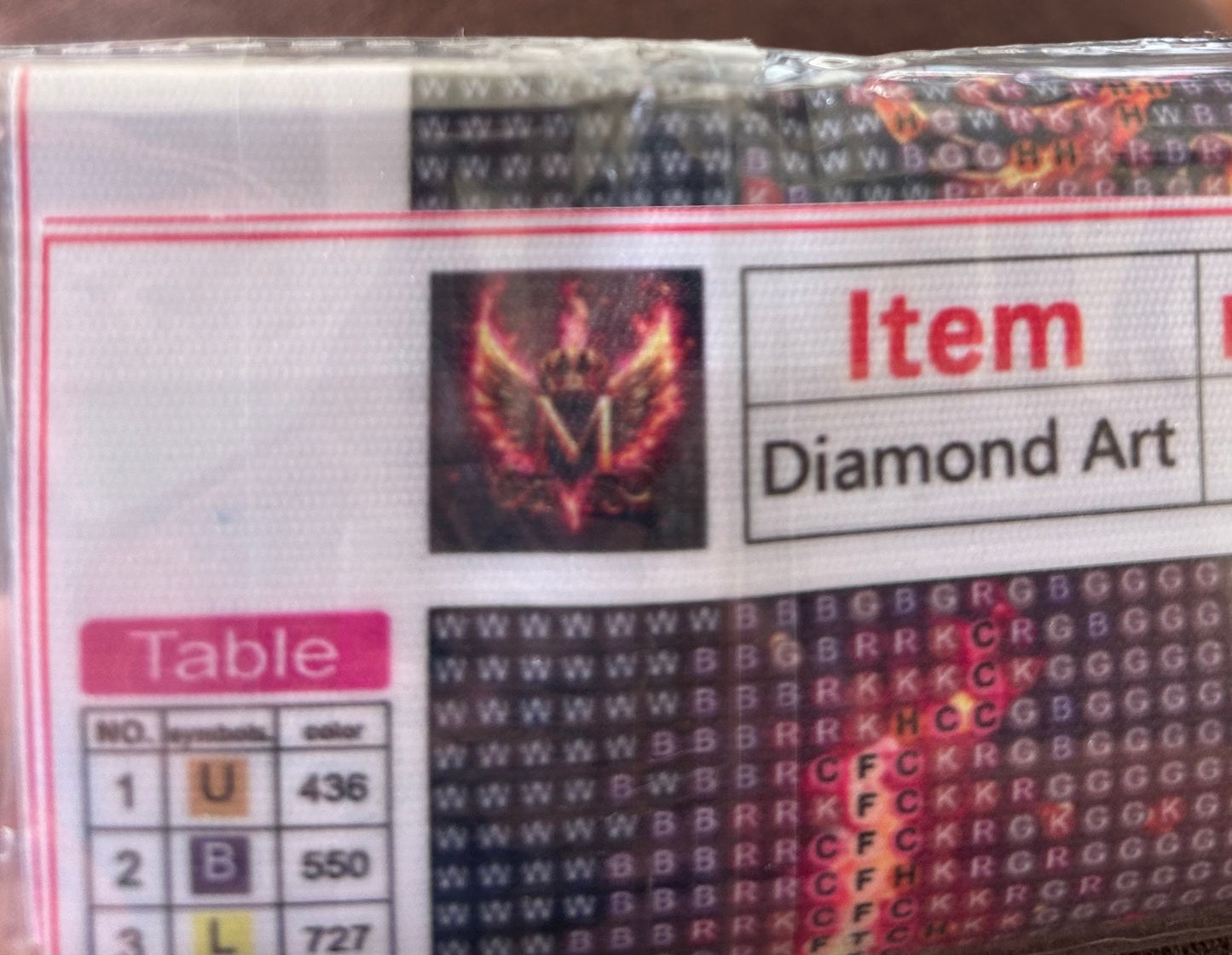 New in package Diamond Art kits 7.87x7.87 Letter M